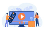Titta pa tv vector