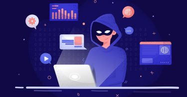 Bild pa en anonym hacker