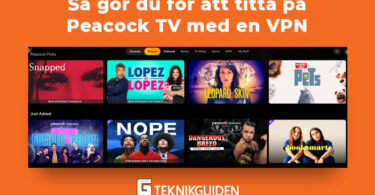 Peacock tv med en VPN
