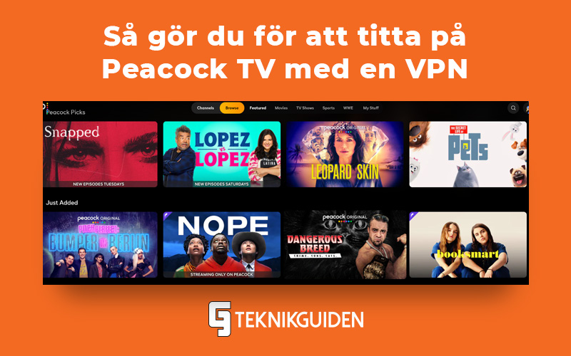 Peacock tv med en VPN