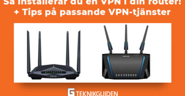 Installera vpn i router