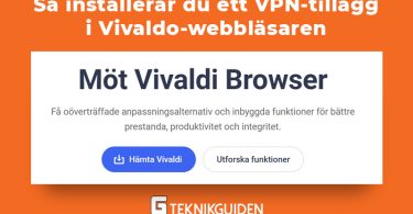 Installera vpn vivaldo