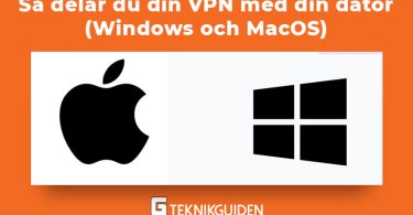 Sa delar du din VPN med din dator