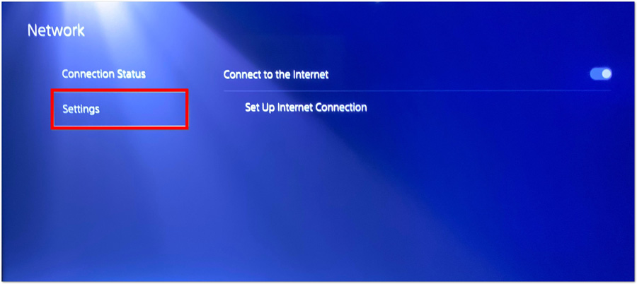 Ta dig till settings for ps5