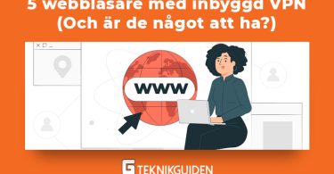 5 webblasare med inbyggd vpn