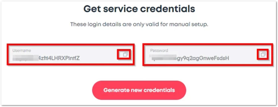 Get service credentials Get service credentials