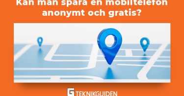 Kan man spara en mobiltelefon anonymt och gratis