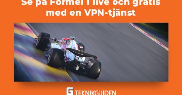 Se pa F1 live och gratis med en VPN tjanst
