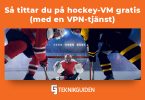 Sa tittar du pa hockey vm gratis med en VPN